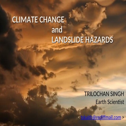 TSingh - climate change & landslide hazards.ppt