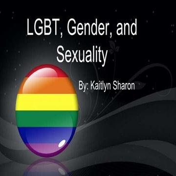 LGBT, gender, and sexuality