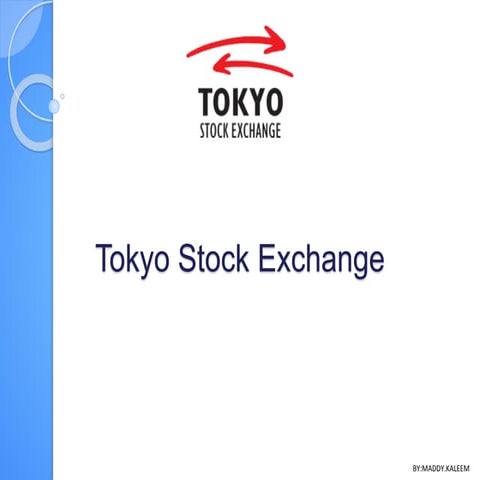 Tokyo Stock Exchange 