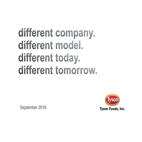 TSN investor presentation september 2016