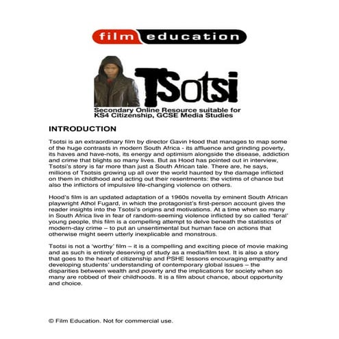 Tsotsi | PDF