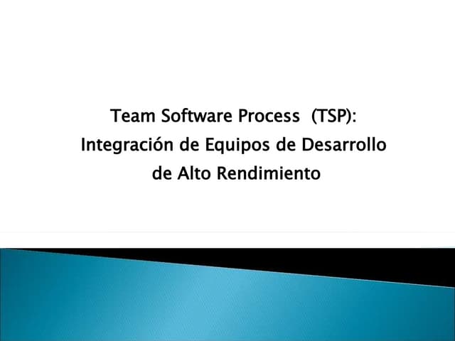Team Software Process  (TSP)