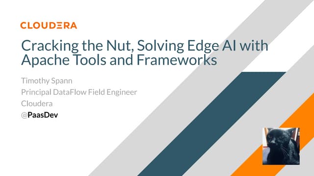 Cracking the nut, solving edge ai with apache tools and frameworks