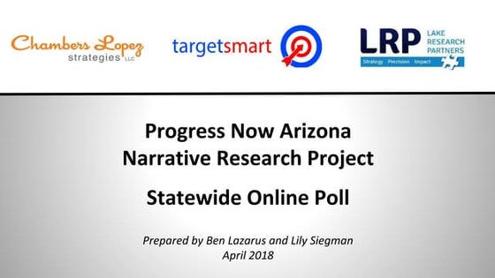 AZ = Narrative Project - Statewide Poll