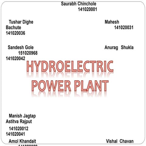 T&S_ppt final for Hydro Electric Power Plant Presentation