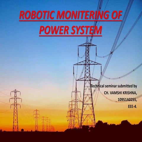 robotic monitoring of power system