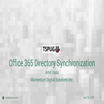 Tspug 2015 dirsync_amit_v_momentum