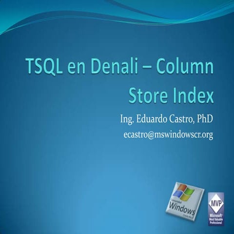 TSQL in SQL Server 2012 | PPT