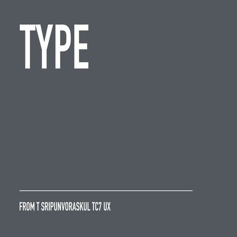 Type Matters