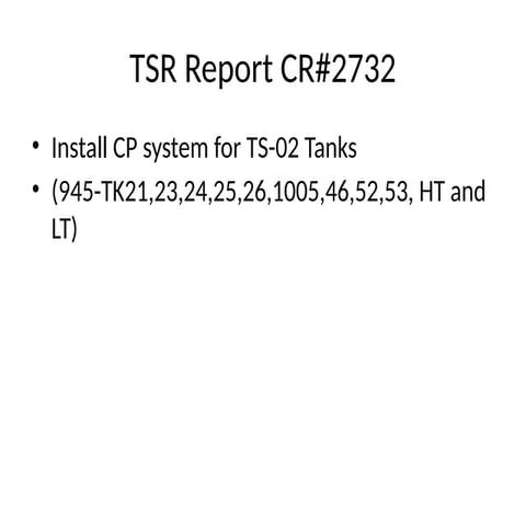 TSR_Report_CR2732_Presentation.pptx cathodic | PPTX