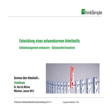 Ts seminar arbeitsproduktivität zusammenfassung v1.1