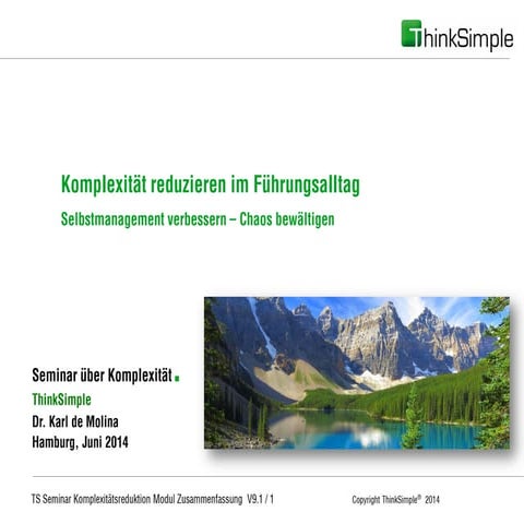 Ts seminar komplexitätsreduktion zusammenfassung v9.1