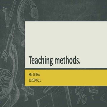 teaching methods