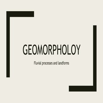 Geomorphology 