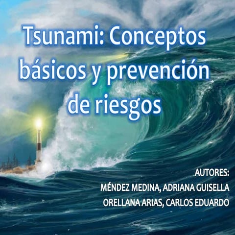 Tsunami. gestión de riesgos