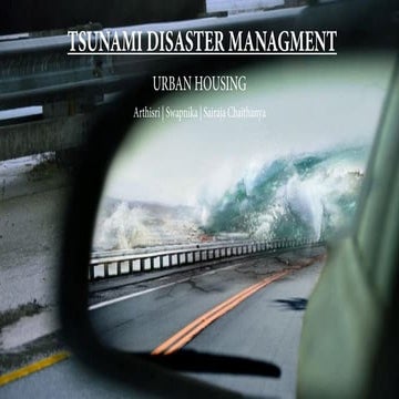 Tsunami disaster managment