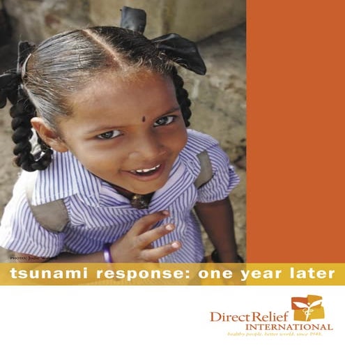 Tsunami response one year later