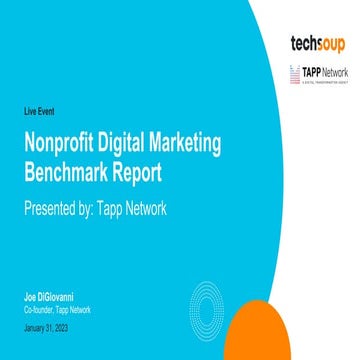 Nonprofit Digital Marketing Benchmark Report