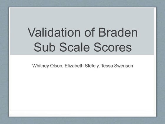 braden scale.pdf braden scale pressure sore | PDF