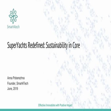 SuperYachts Redefined: Sustainability in Core 