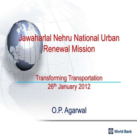 Jawaharlal Nehru National Urban Renewal Mission