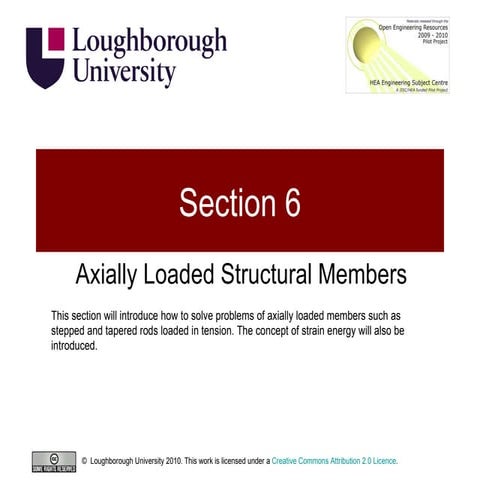 Structures and Materials- Section 6 Axially Loaded Structural Members
