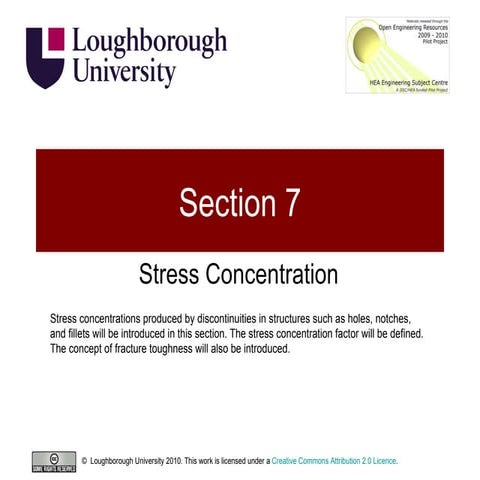 Structures and Materials- Section 7 Stress Concentration