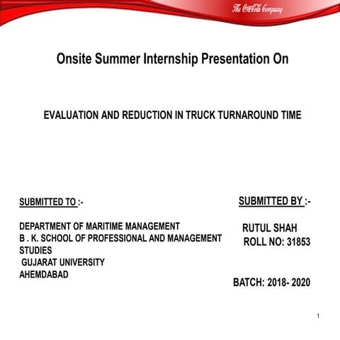 Evaluation and Reduction of Truck Turnaround Time 