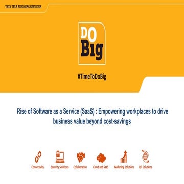 DoBig Webinar | The Rise of #SaaS | Software Benefits without CapEx