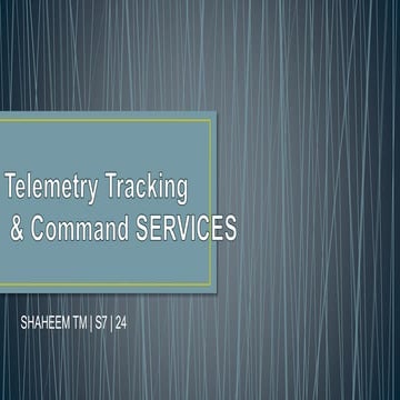 telemetry tracking and command systems