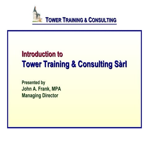 TTC Services Presentation | PPT