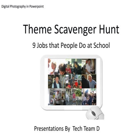 TTD - Theme Scavenger Hunt: 9 Jobs