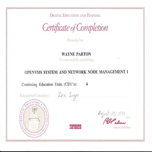 0894   digital - open vms management i