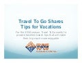 Travel To Go Shares Tips For Vacations