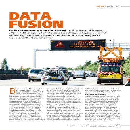 ASF and Orange Partnership - Floating Mobile Data technologies