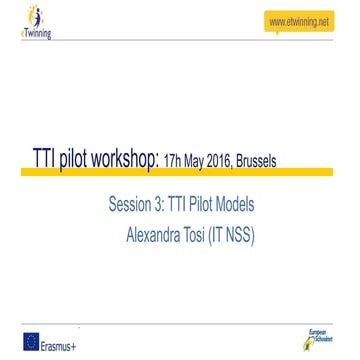 Recent developments in eTwinning Pilot - Italy 2015-16