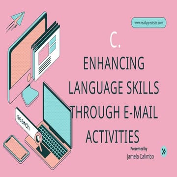 Enhancing language skills through emails activities | PPTX