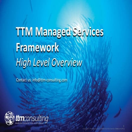 TTM extended managed services framework - High Level Overview