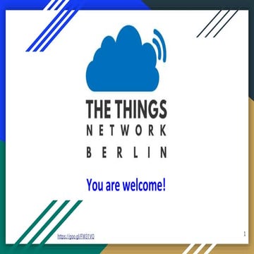 A quick introduction to The Things Network | PDF