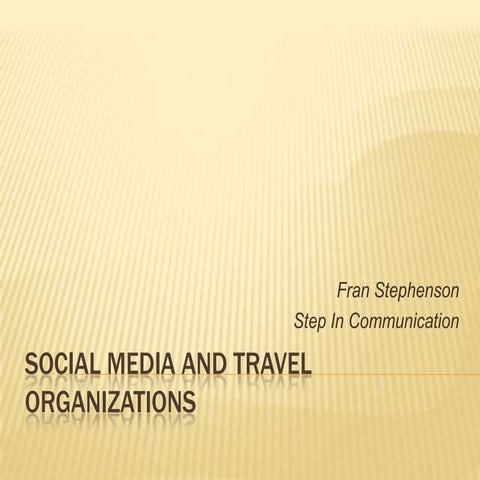 Social Media Use and Travel Research