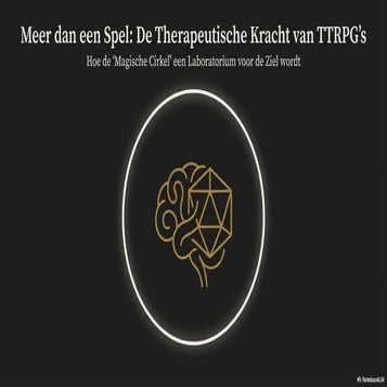 TTRPGs Therapie Laboratorium voor de Ziel
