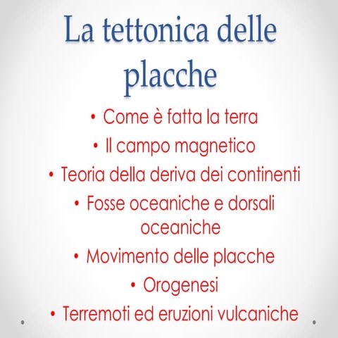 placche tettoniche