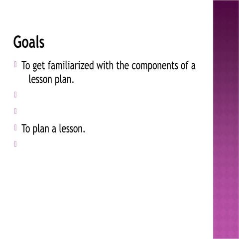 Lesson Planning How To Create It SMART Objectives PPTX