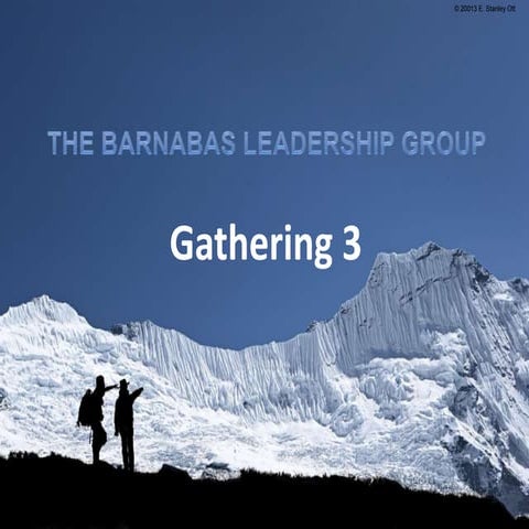 Barnabas Leadership Group Gathering 3
