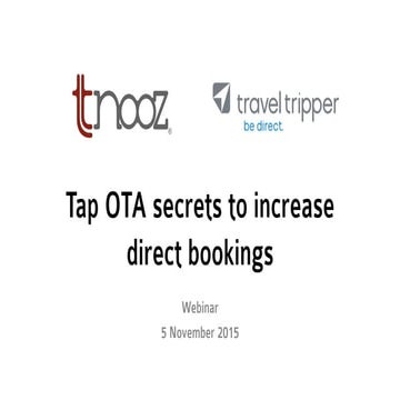 Tap OTA conversion secrets for direct hotel bookings