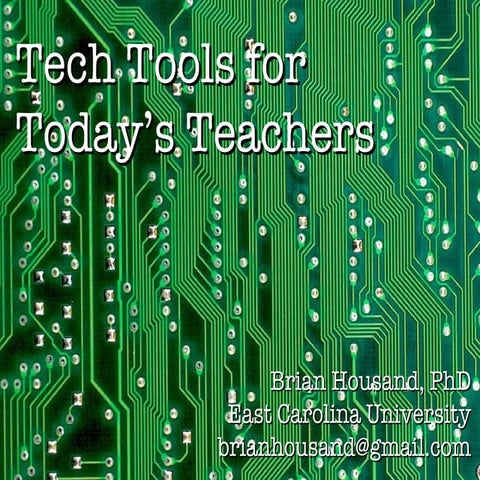 Tech Tools For Today's Teachers