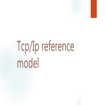 Tcp/ip model and protocol | PPT