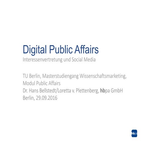 Interessenvertretung und Social Media