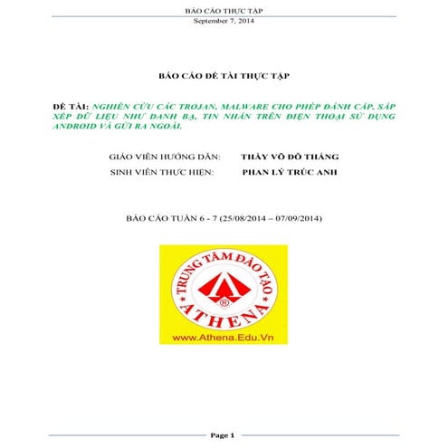 BÁO CÁO THỰC TẬP - TUẦN 6