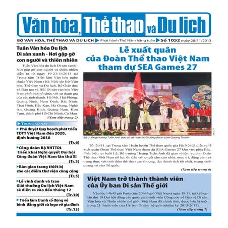 Toàn cảnh văn hóa, thể thao và du lịch – Số 1052 –vanhien.vn